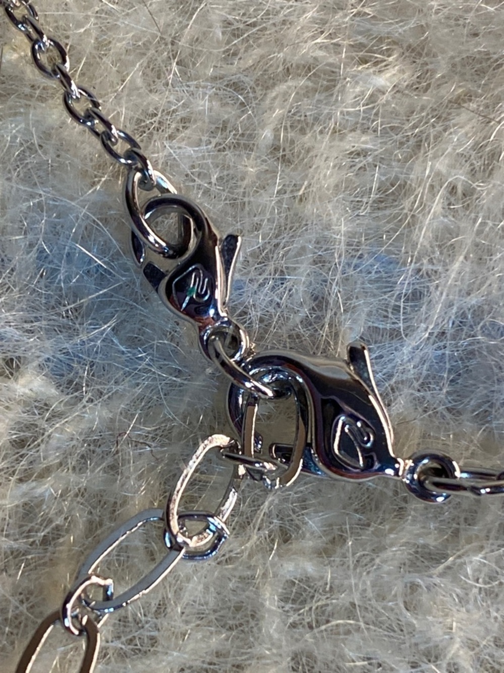 Swarovski Blue Heart Crystal Necklace Silver Tone 16” + Ext Romantic Sparkle - Picture 3 of 5